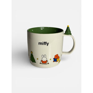 Miffy Festive Christmas Mug Christmas Tree & Friends White & Green Coffee